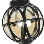 European-style Retro Pendant Aluminum Glass Hanging Ball Outdoor Ceiling Light - Lamp Outdoor