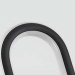 Sleek Black Oval Ring LED Solar Lights Modern Outdoor Minimalist Design - Lamp Outdoor