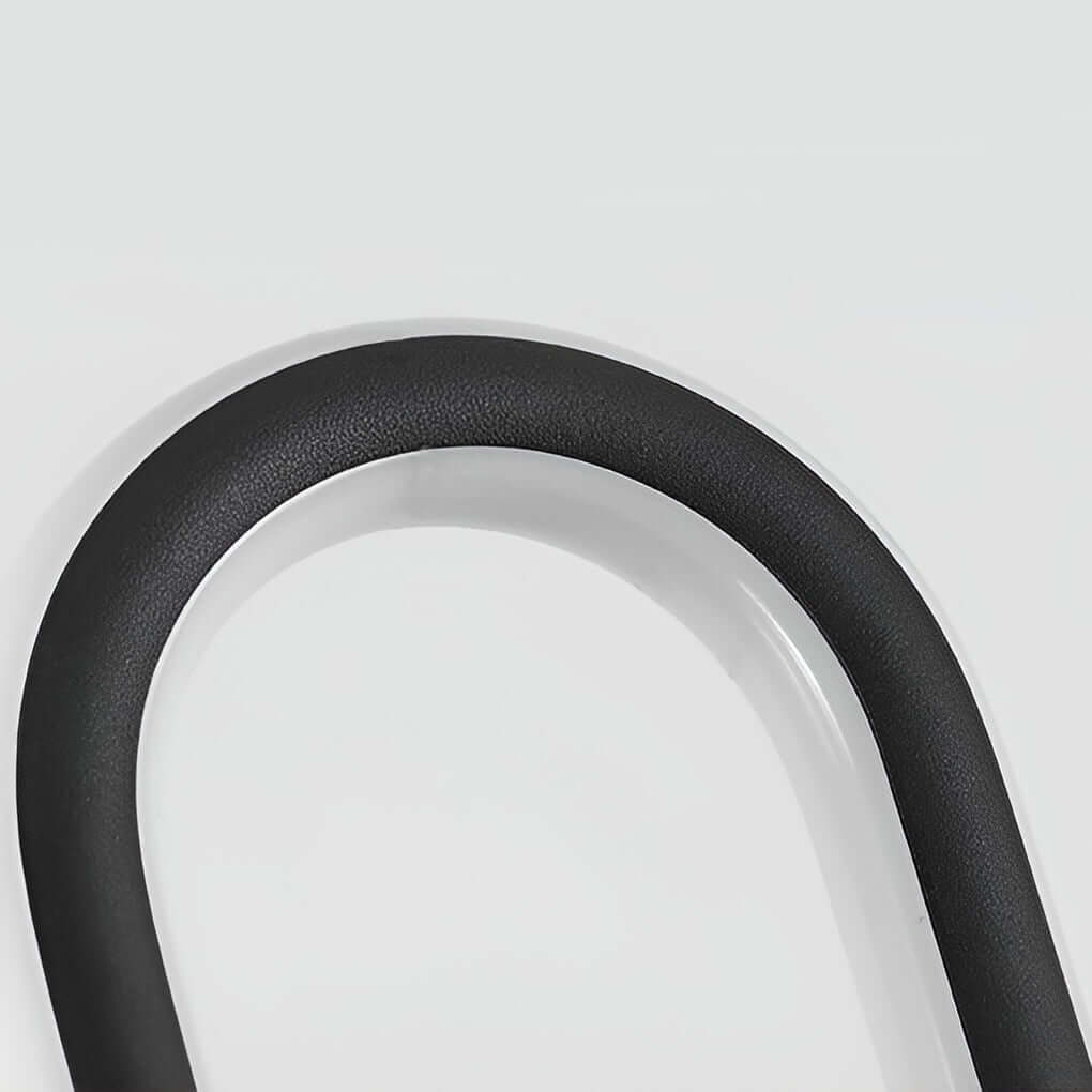 Sleek Black Oval Ring LED Solar Lights Modern Outdoor Minimalist Design - Lamp Outdoor