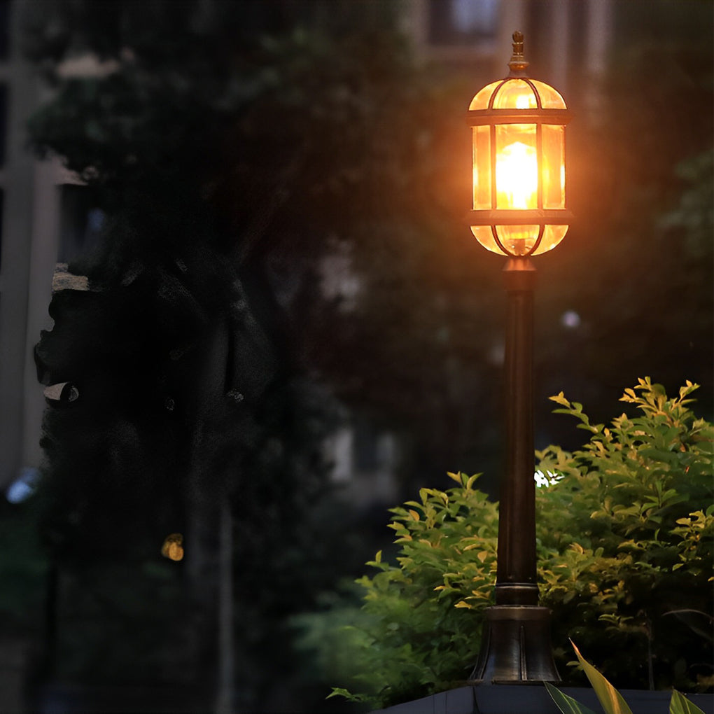 Vintage Golden LED Outdoor Pathway Light Luxury European-style Lawn Lamp - Lamp Outdoor
