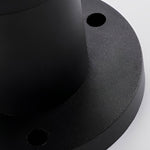Round Dimmable LED Waterproof Black Modern Solar Fence Post Lights Pillar Lamp - Lamp Outdoor