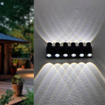 Up and Down Light LED Waterproof Black Modern Wall Washer Light Wall Lamp - Lamp Outdoor