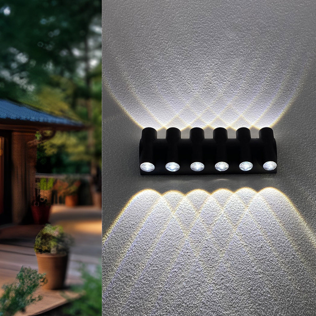 Up and Down Light LED Waterproof Black Modern Wall Washer Light Wall Lamp - Lamp Outdoor