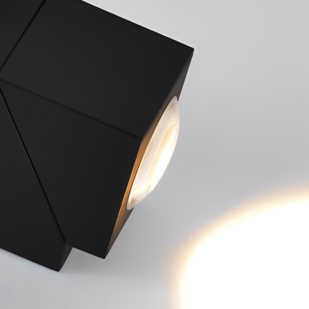 Adjustable Up and Down Light Motion Sensor Waterproof Black Wall Lamp - Lamp Outdoor