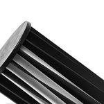 Stainless Steel Outdoor Floor Lamp with Rotating Design and Vertical Slats - Lamp Outdoor