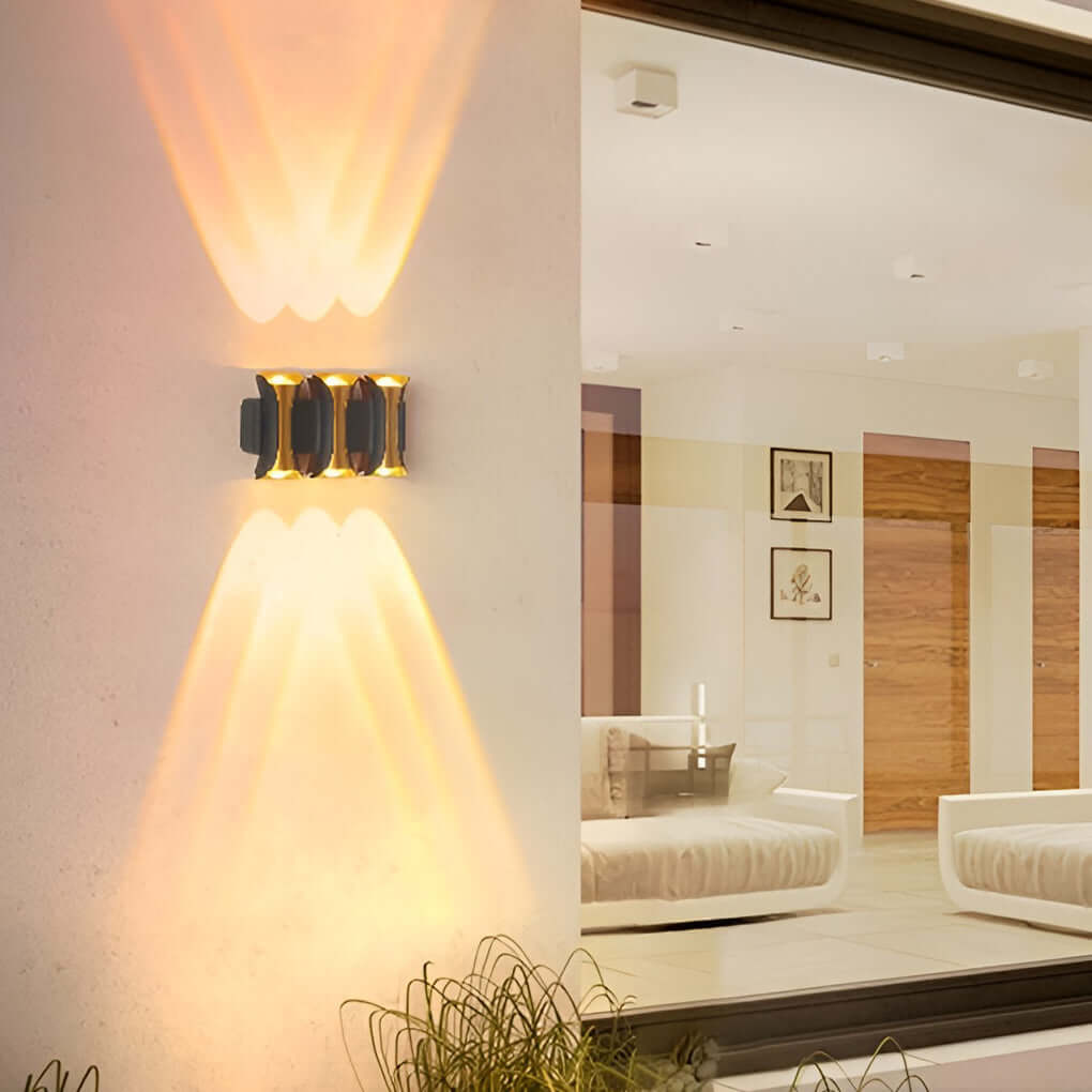 Waterproof Up and Down Lights LED Modern Outdoor Wall Sconce Lighting - Lamp Outdoor