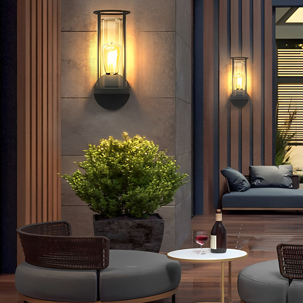Modern Minimalist Round Stainless Steel Outdoor Light – Wall & Post Installation Options - Lamp Outdoor