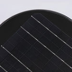 Contemporary Tapered Solar LED Pathway Light Black Cylindrical Outdoor Lighting - Lamp Outdoor