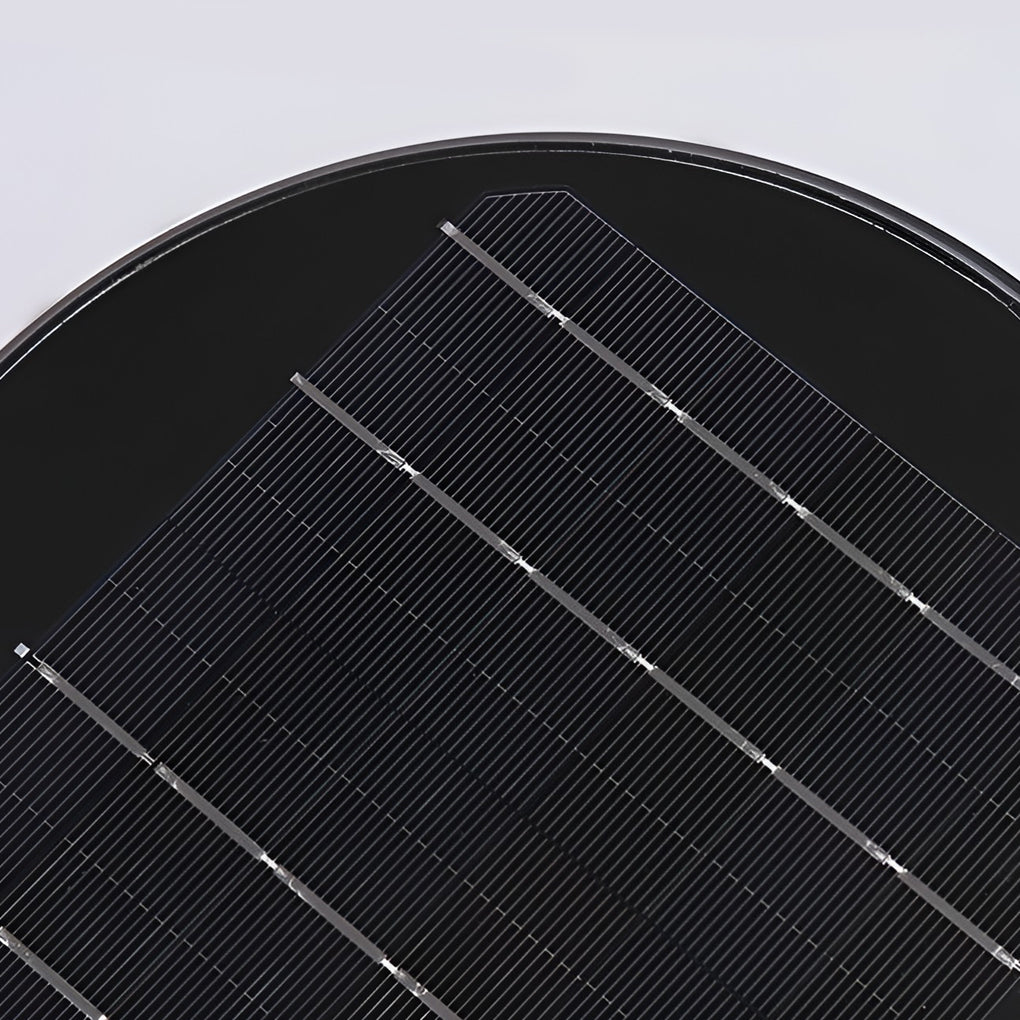 Contemporary Tapered Solar LED Pathway Light Black Cylindrical Outdoor Lighting - Lamp Outdoor