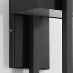 Rectangular Minimalist LED Waterproof Black Modern Outdoor Wall Lamp - Lamp Outdoor