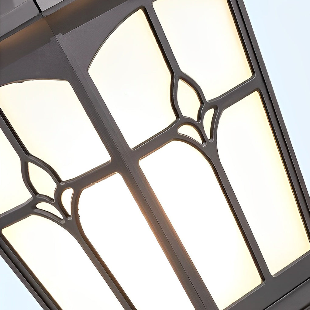 Waterproof Aluminum LED Brown Retro Solar Solar Post Cap Lights Pillar Lamp - Lamp Outdoor