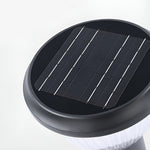 Round LED Fast Charging Black Modern Solar Post Caps Lights Pillar Light - Lamp Outdoor