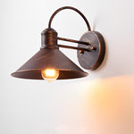 Retro Conical Iron Waterproof Industrial Style Outdoor Wall Lamp Exterior Lights - Lamp Outdoor