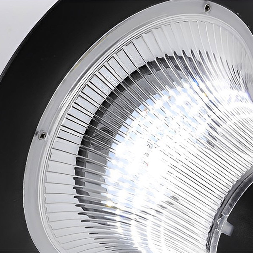 Round Dimmable LED Waterproof Black Modern Solar Fence Post Lights Pillar Lamp - Lamp Outdoor