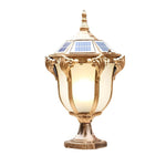 14.6-/17.7-inch H Black/Bronze Solar LED Outdoor Pier-Mount Post Light - Lamp Outdoor