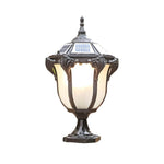 14.6-/17.7-inch H Black/Bronze Solar LED Outdoor Pier-Mount Post Light - Lamp Outdoor