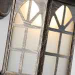 Retro Waterproof Dimmable LED Solar Wall Lamp with Remote Exterior Lights - Lamp Outdoor