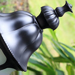Elegant European-Style Black LED Outdoor Pathway Lamp Post - Lamp Outdoor