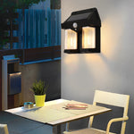 Tungsten Bulb Solar Wall Lanterns Dusk to Dawn Motion Senor Lighting - Lamp Outdoor