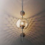 Kiri Industrial Classy Global Clear Glass Wall Lamp - Lamp Outdoor