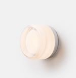 Valentina Modern Mini Drum Metal/Acrylic Outdoor Wall Lamp, Transparent - Lamp Outdoor