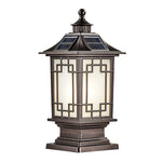 Pillar Light Fixtures Waterproof Three Color Temperature Adjustable - Lamp Outdoor