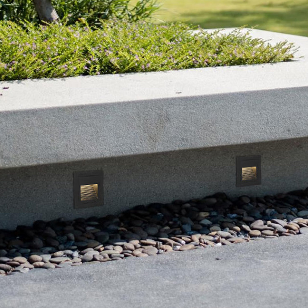 Geometric LED Outdoor Step Lights Minimalist Style - Lamp Outdoor