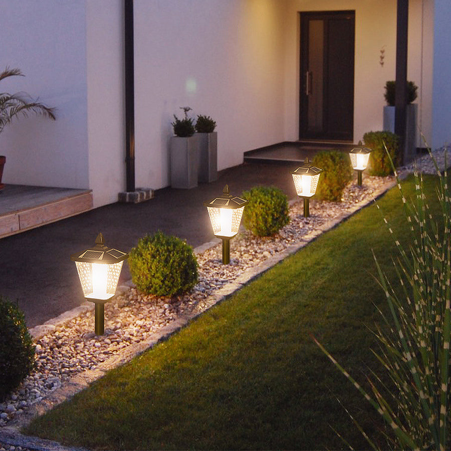 Lawn Stakes For Lights Solar-Powered LED Waterproof - Lamp Outdoor