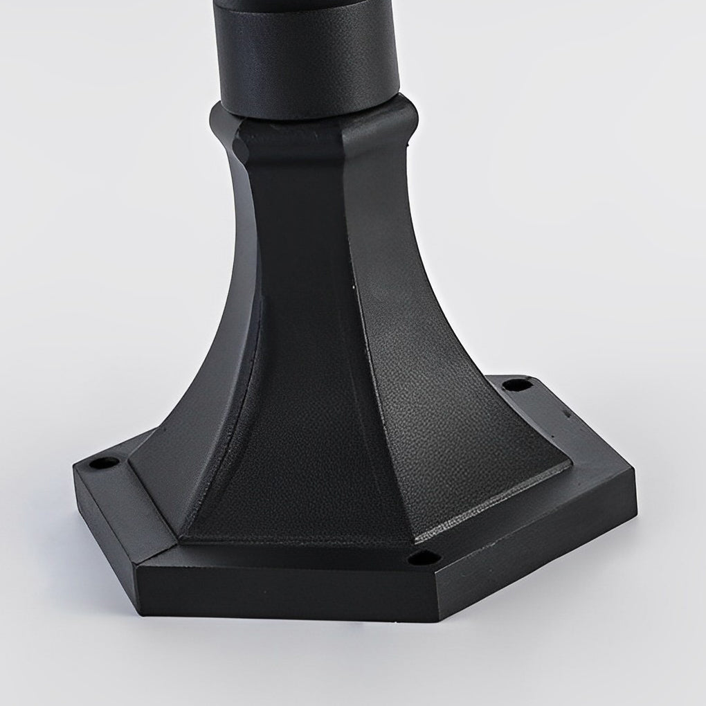 Ancient House Style Solar LED Post Light with 3-Step Dimming Durable Outdoor Lamp - Lamp Outdoor