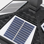 Waterproof Dimming with Remote Black Vintage Solar Fence Post Lights - Lamp Outdoor
