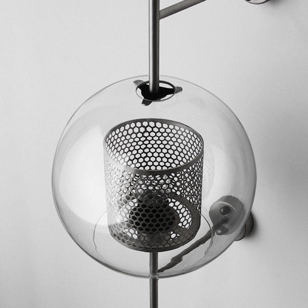Kiri Industrial Classy Global Clear Glass Wall Lamp - Lamp Outdoor