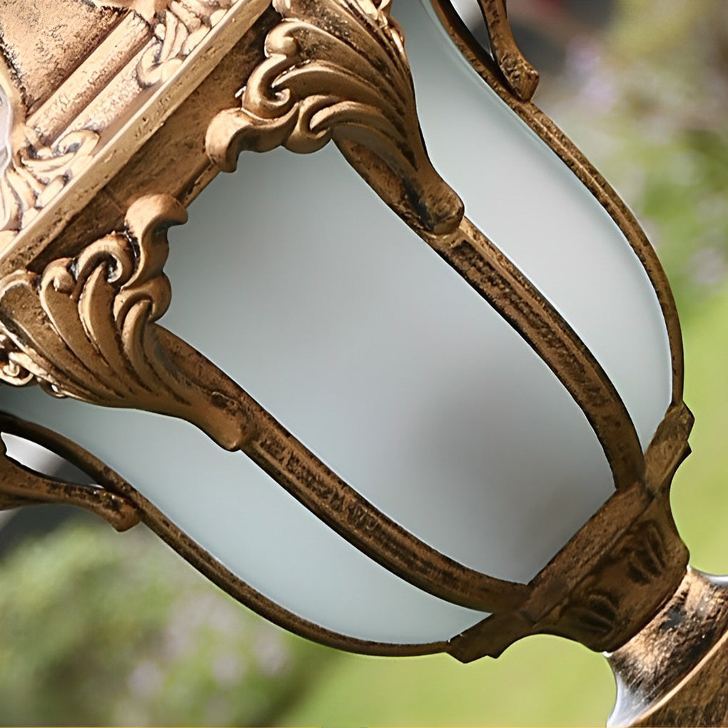 Traditional European-Style LED Outdoor Pathway Lamp Post - Durable & Waterproof - Lamp Outdoor