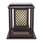 Square Exterior Pillar Lights Modern Style - Lamp Outdoor