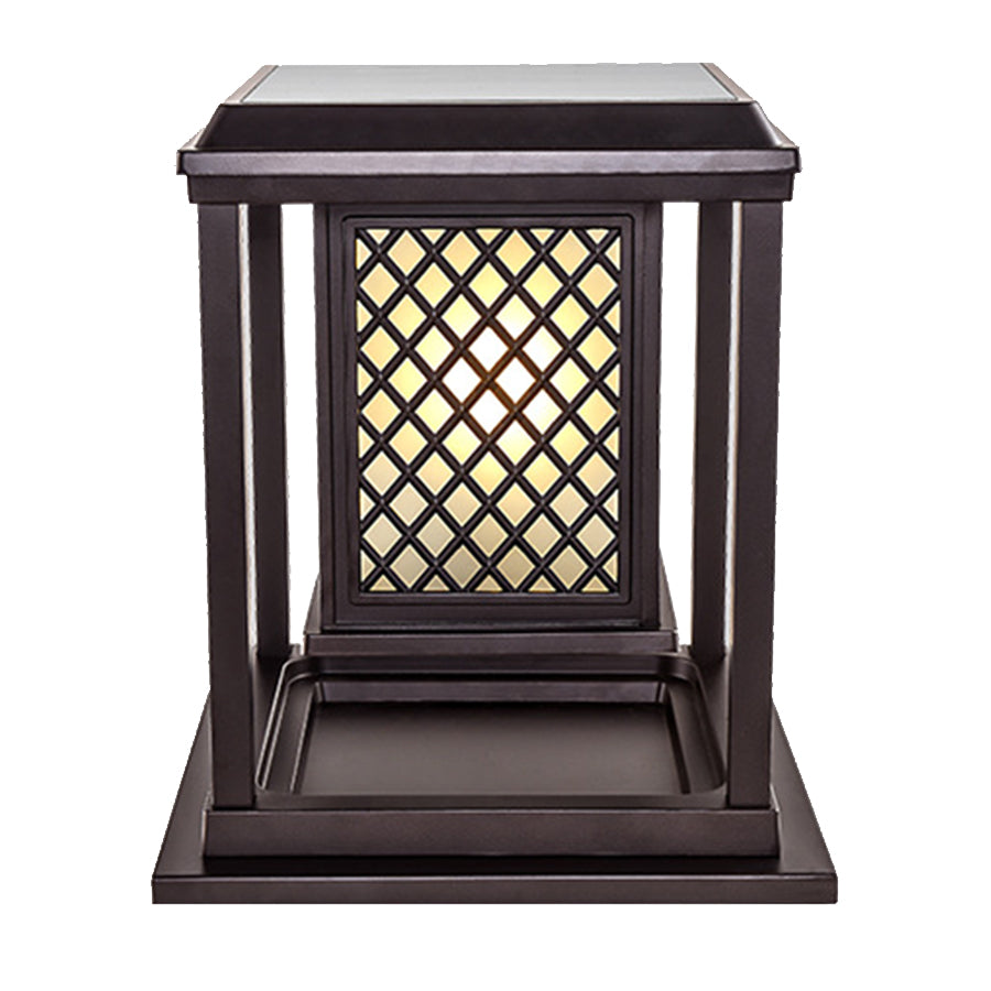 Square Exterior Pillar Lights Modern Style - Lamp Outdoor