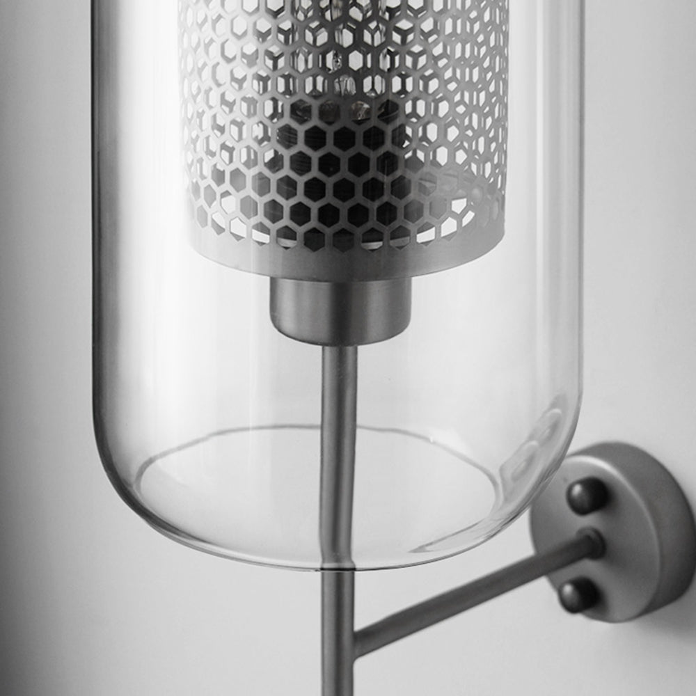 Kiri Industrial Classy Global Clear Glass Wall Lamp - Lamp Outdoor