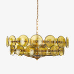 Aurora Chandelier Murano Glass Disc Vintage - Lamp Outdoor