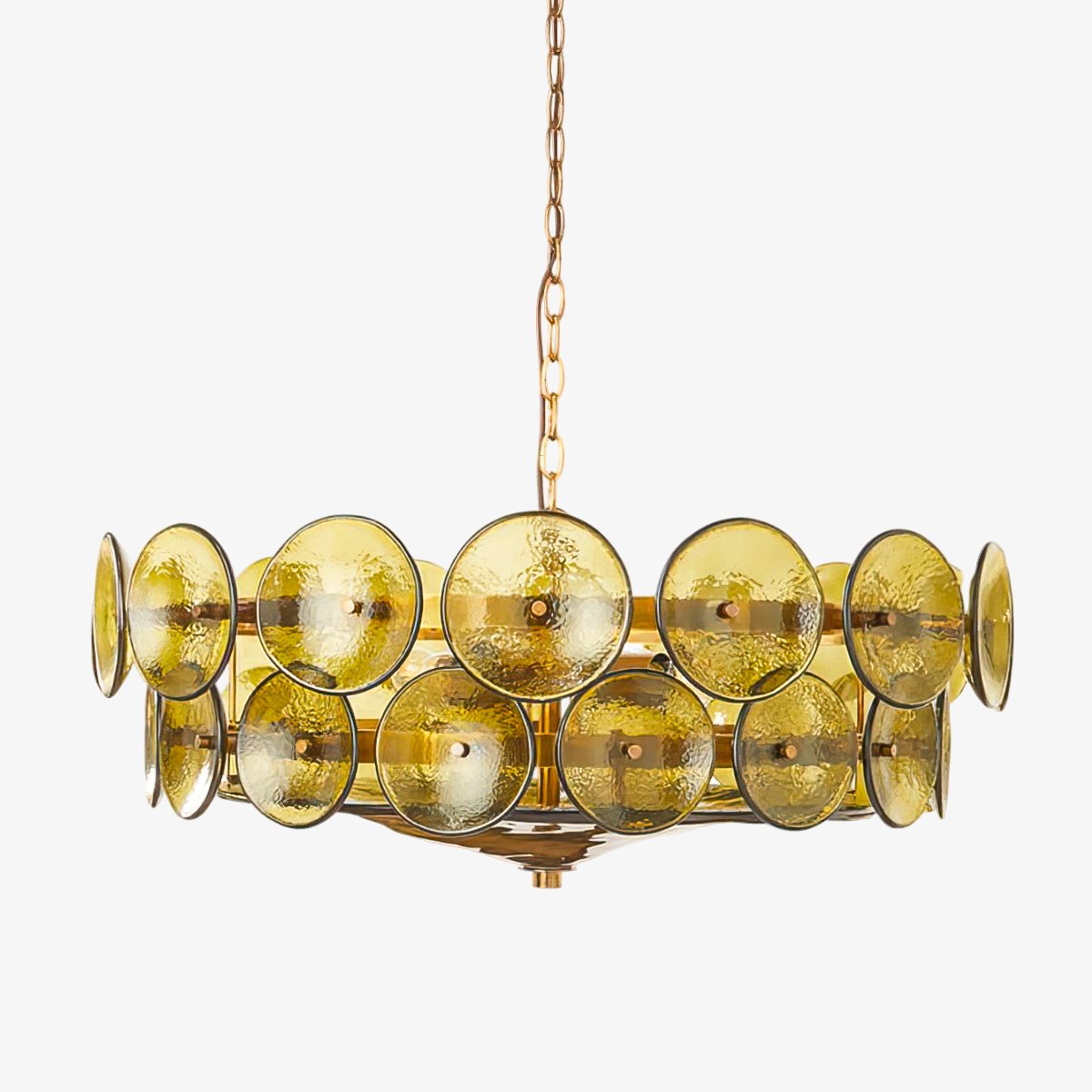Aurora Chandelier Murano Glass Disc Vintage - Lamp Outdoor