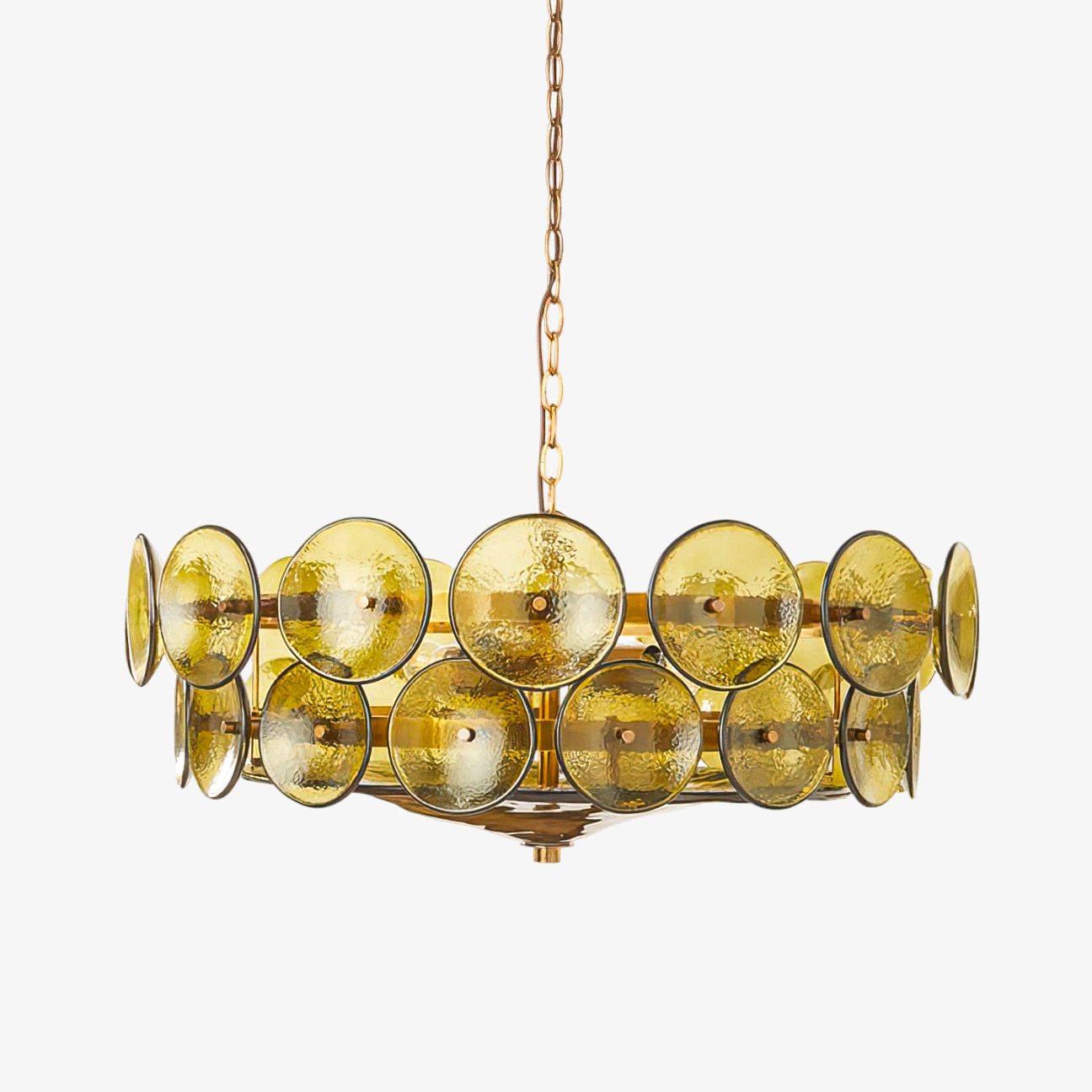 Aurora Chandelier Murano Glass Disc Vintage - Lamp Outdoor
