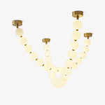 Pearl Glass Necklace Balls Chandelier - Lamp Outdoor