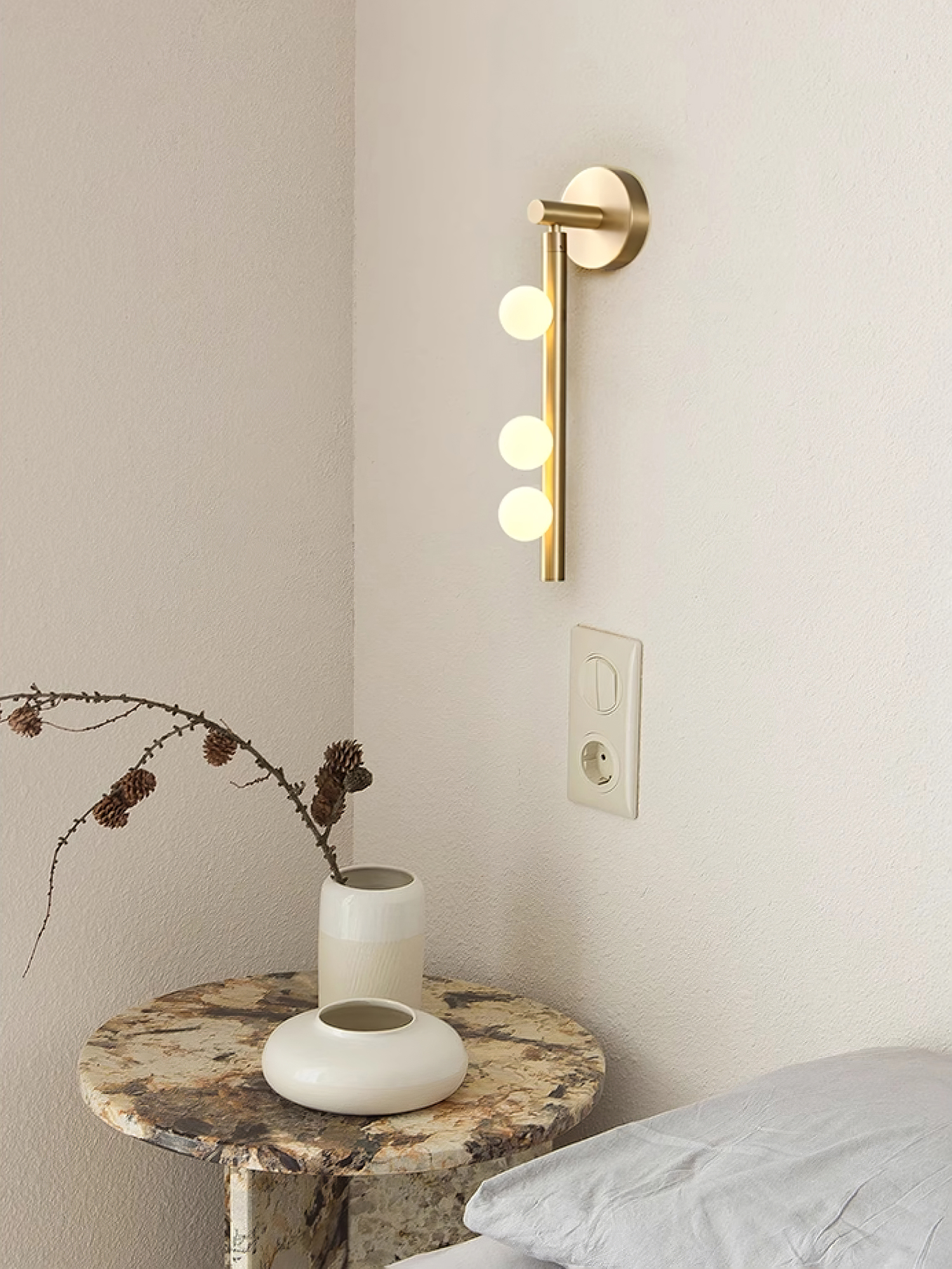 Brass Glass Tube Wall Lamp - Lamp Outdoor