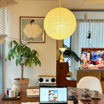 Washi Paper Round Series Pendant Lamp - Lamp Outdoor