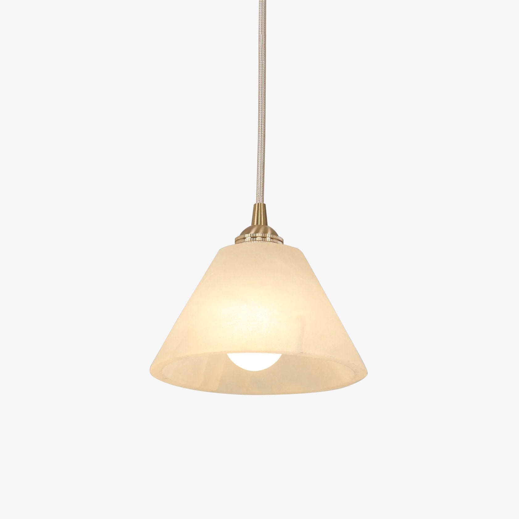 Liora Minimalist Alabaster Pendant Light - Lamp Outdoor
