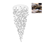 Aetherial Glass Leaf Chandelier - Lamp Outdoor