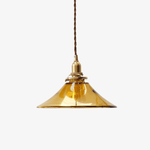 Amber Glass Pendant Light - Lamp Outdoor
