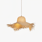 Rattan Straw Hat Pendant Light - Lamp Outdoor