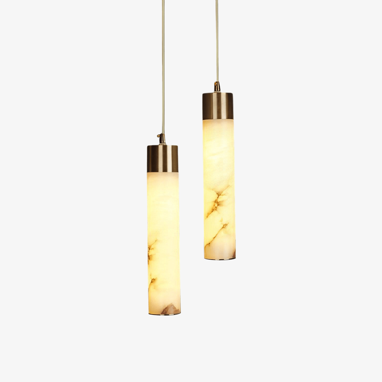 Ulzorila Cylinder Alabaster Pendant Light - Lamp Outdoor