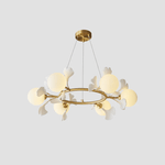Evenielis Floral Brass Chandelier - Lamp Outdoor
