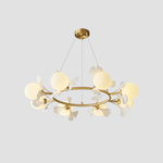 Evenielis Floral Brass Chandelier - Lamp Outdoor