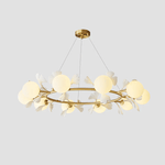 Evenielis Floral Brass Chandelier - Lamp Outdoor