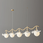Evenielis Floral Brass Chandelier - Lamp Outdoor
